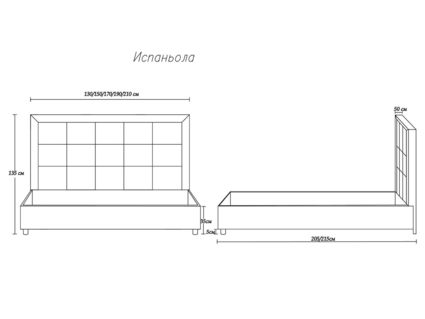 Кровать Димакс Испаньола Крем 180х190