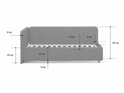 Кровать Сонум Capri Экокожа Коричневый перламутр (с подъемным механизмом)