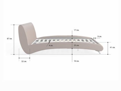 Кровать Сонум Verona Кашемир Бежевый 180х190