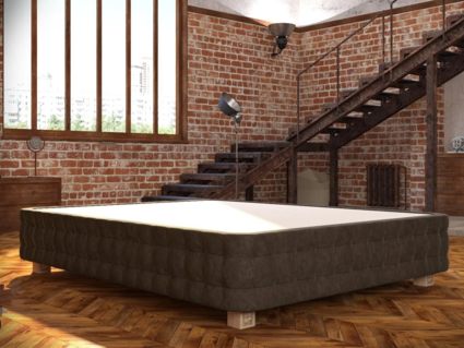 Кровать Mr.Mattress Twin Box велюр Grey 274