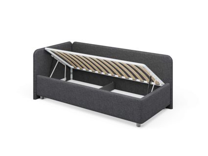 Кровать Сонум Capri Экокожа Белая (с подъемным механизмом) 90х190