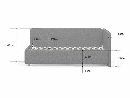 Кровать Сонум Capri Экокожа Коричневый перламутр (с подъемным механизмом)
