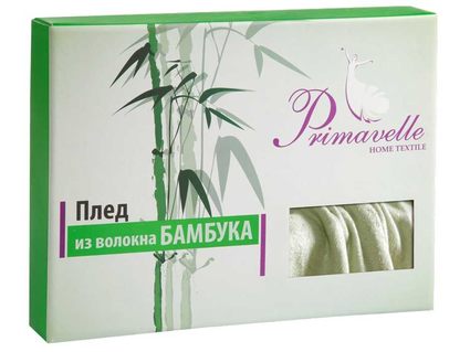 Плед Primavelle Bamboo жаккардовый (зеленый) 140х180